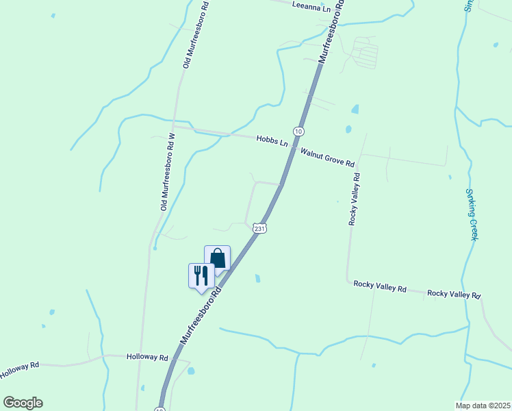 map of restaurants, bars, coffee shops, grocery stores, and more near 1847 Holloway Circle in Lebanon