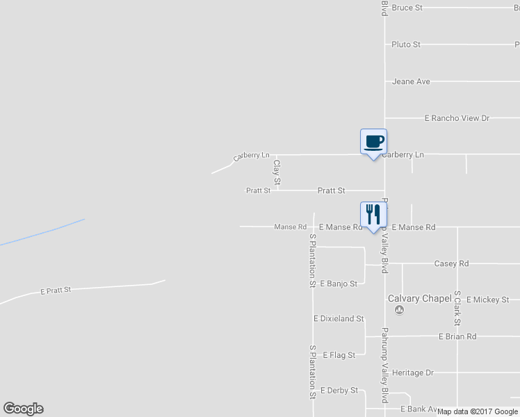 map of restaurants, bars, coffee shops, grocery stores, and more near 561 Pratt Street in Pahrump