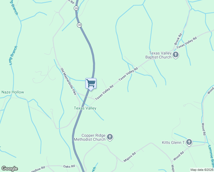 map of restaurants, bars, coffee shops, grocery stores, and more near 8904 Pine Ridge Road in Knoxville