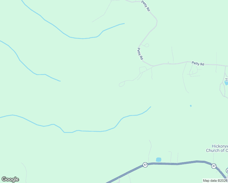 map of restaurants, bars, coffee shops, grocery stores, and more near O Petty Road in White Bluff