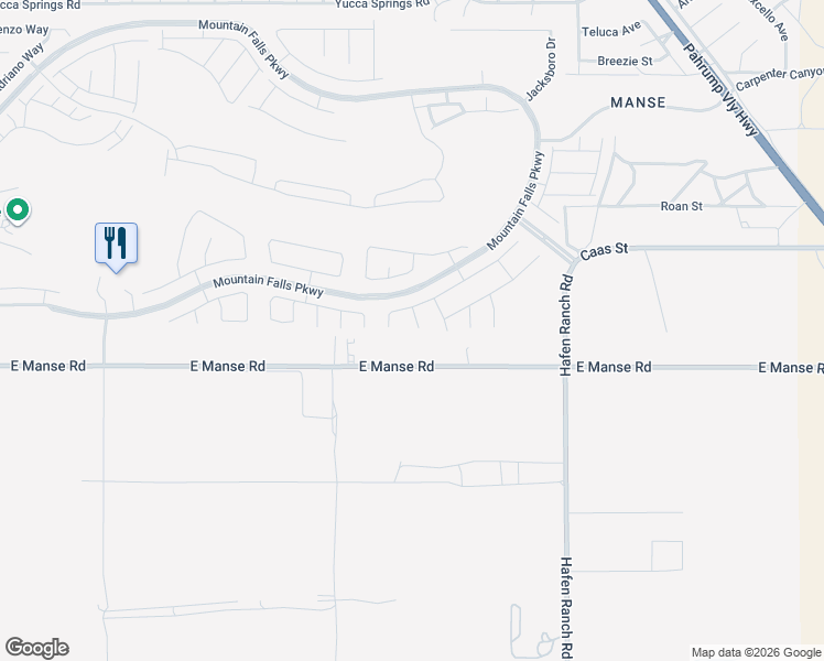 map of restaurants, bars, coffee shops, grocery stores, and more near 4910 Cielo Court in Pahrump