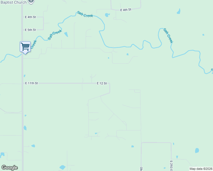 map of restaurants, bars, coffee shops, grocery stores, and more near 1140 East 12 Street in Catoosa