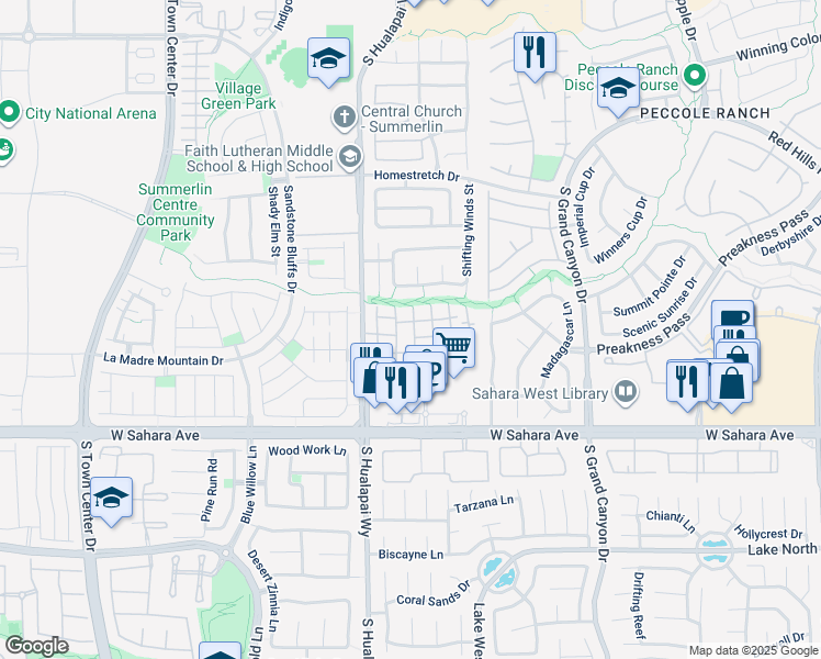map of restaurants, bars, coffee shops, grocery stores, and more near 2053 Gravel Hill Street in Las Vegas