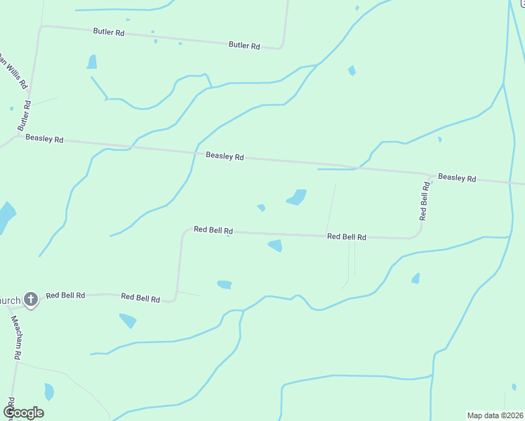 map of restaurants, bars, coffee shops, grocery stores, and more near 1056 Red Bell Road in Newbern