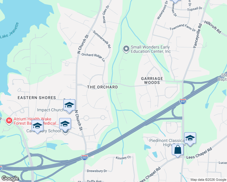map of restaurants, bars, coffee shops, grocery stores, and more near 4929 Shady Pine Drive in Greensboro