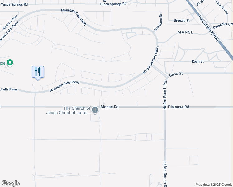 map of restaurants, bars, coffee shops, grocery stores, and more near 5670 Alfano Avenue in Pahrump