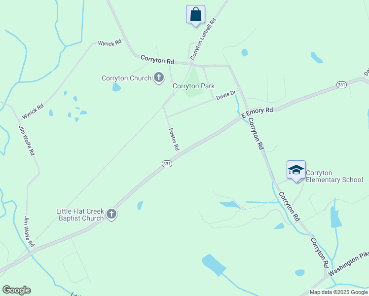 map of restaurants, bars, coffee shops, grocery stores, and more near 9305 East Emory Road in Knoxville