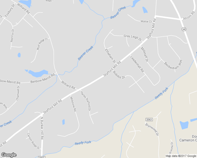 map of restaurants, bars, coffee shops, grocery stores, and more near 8284 Stafford Mill Road in Oak Ridge