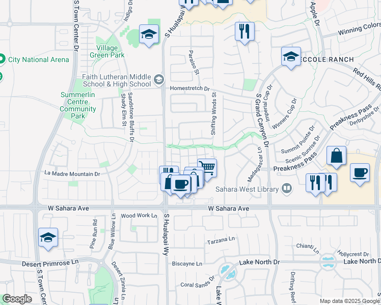 map of restaurants, bars, coffee shops, grocery stores, and more near 2000 Gravel Hill Street in Las Vegas