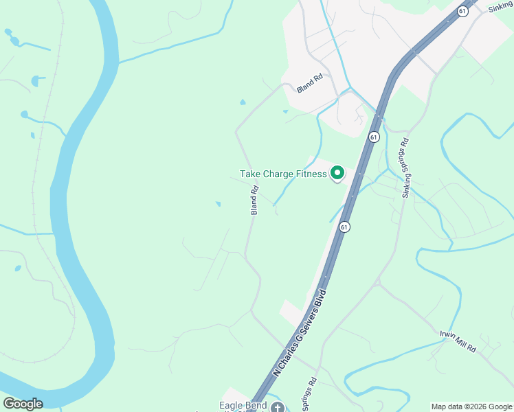 map of restaurants, bars, coffee shops, grocery stores, and more near 338 Bland Road in Clinton