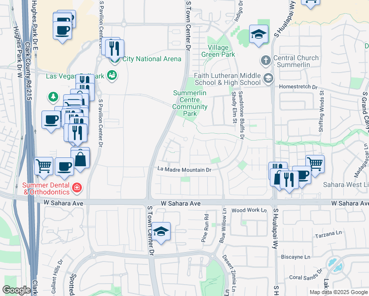 map of restaurants, bars, coffee shops, grocery stores, and more near 2134 Cast Pebble Drive in Las Vegas