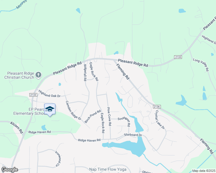 map of restaurants, bars, coffee shops, grocery stores, and more near 4702 Pine Glen Court in Greensboro