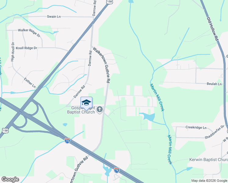 map of restaurants, bars, coffee shops, grocery stores, and more near 921 Walkertown Guthrie Road in Winston-Salem