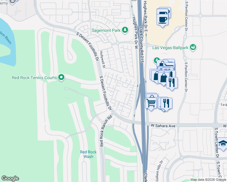 map of restaurants, bars, coffee shops, grocery stores, and more near 11315 Aragon Mist Court in Las Vegas