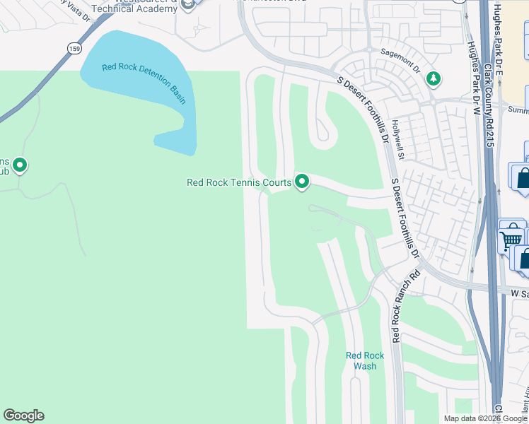 map of restaurants, bars, coffee shops, grocery stores, and more near 2272 Green Mountain Court in Las Vegas