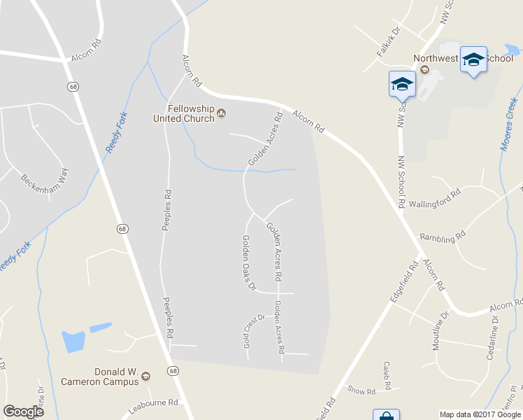 map of restaurants, bars, coffee shops, grocery stores, and more near 5000 Golden Acres Road in Oak Ridge