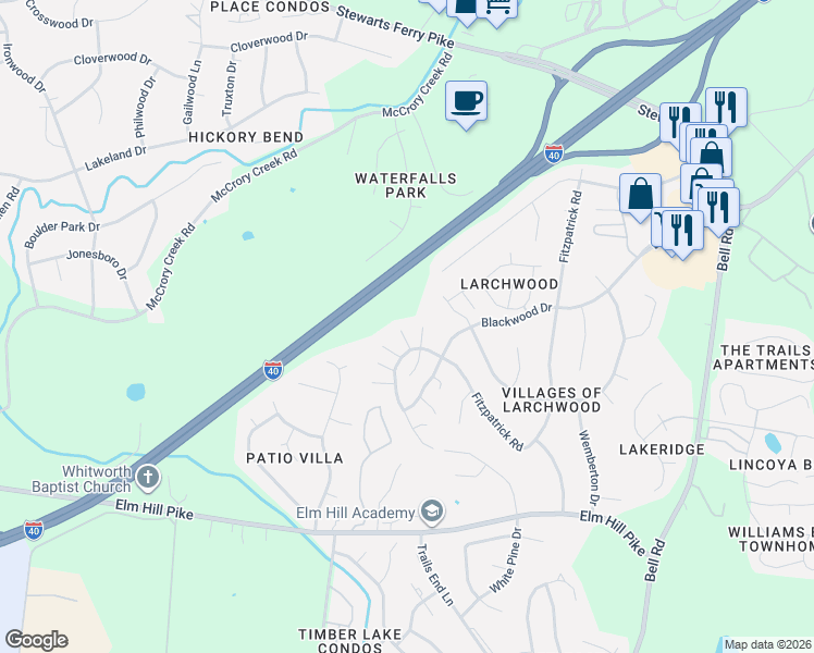 map of restaurants, bars, coffee shops, grocery stores, and more near 817 Ragsdale Court in Nashville