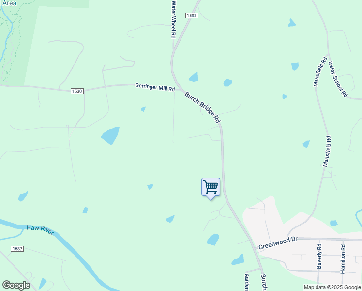 map of restaurants, bars, coffee shops, grocery stores, and more near 3201 Alex Faye Drive in Burlington
