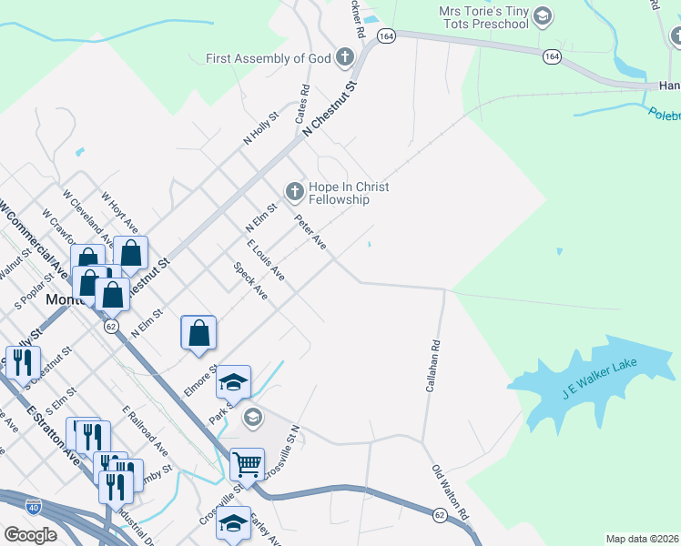 map of restaurants, bars, coffee shops, grocery stores, and more near 539 Peter Avenue in Monterey