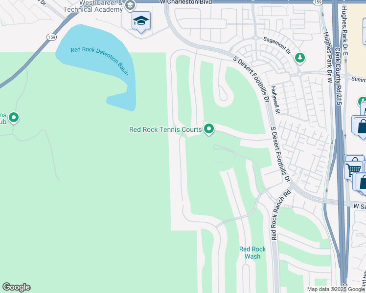 map of restaurants, bars, coffee shops, grocery stores, and more near 2258 Green Mountain Court in Las Vegas
