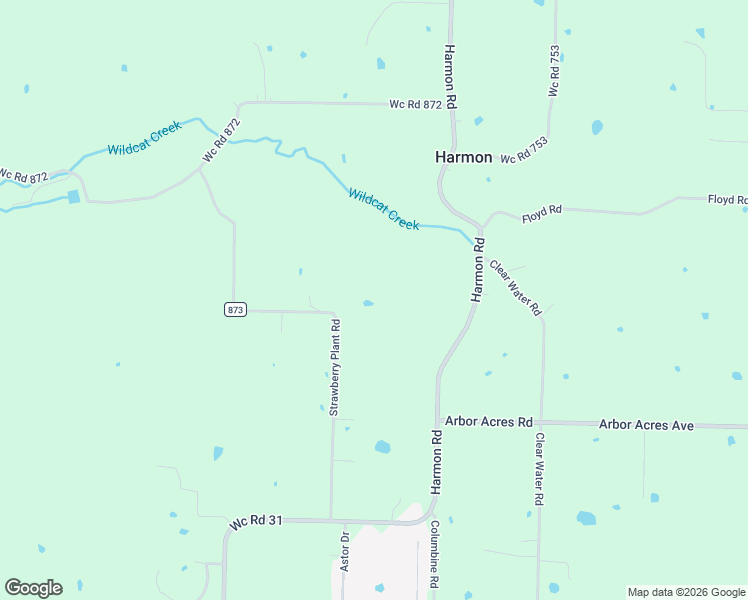 map of restaurants, bars, coffee shops, grocery stores, and more near 18898 County Road 873 in Fayetteville