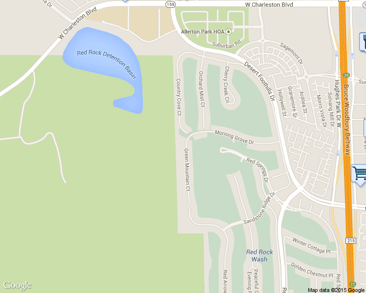 map of restaurants, bars, coffee shops, grocery stores, and more near 2245 Green Mountain Court in Las Vegas