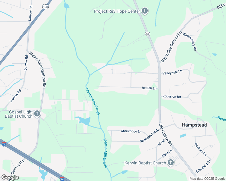 map of restaurants, bars, coffee shops, grocery stores, and more near 5117 Beulah Ln in Kernersville