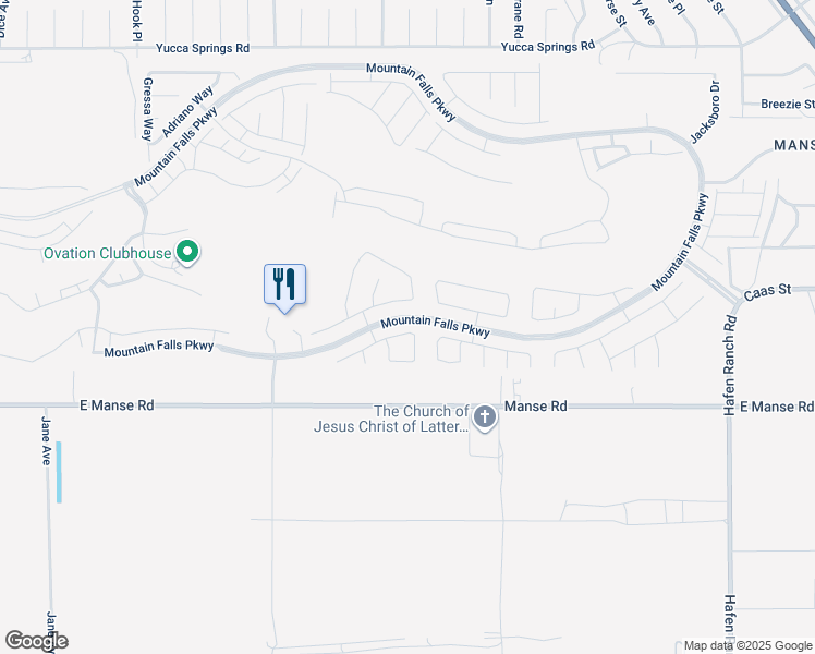 map of restaurants, bars, coffee shops, grocery stores, and more near 4865 Bientian Way in Pahrump