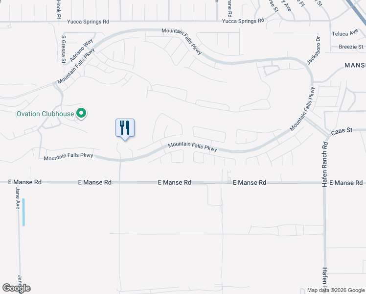 map of restaurants, bars, coffee shops, grocery stores, and more near 5300 La Terra Avenue in Pahrump