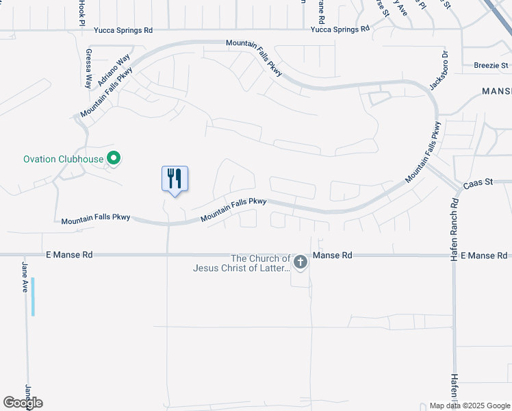 map of restaurants, bars, coffee shops, grocery stores, and more near 5300 La Terra Avenue in Pahrump