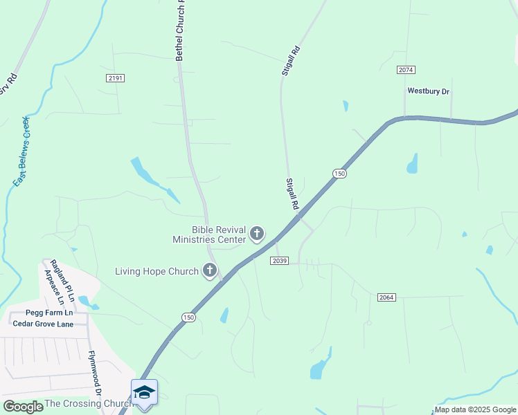 map of restaurants, bars, coffee shops, grocery stores, and more near 1475 North Main Street in Kernersville