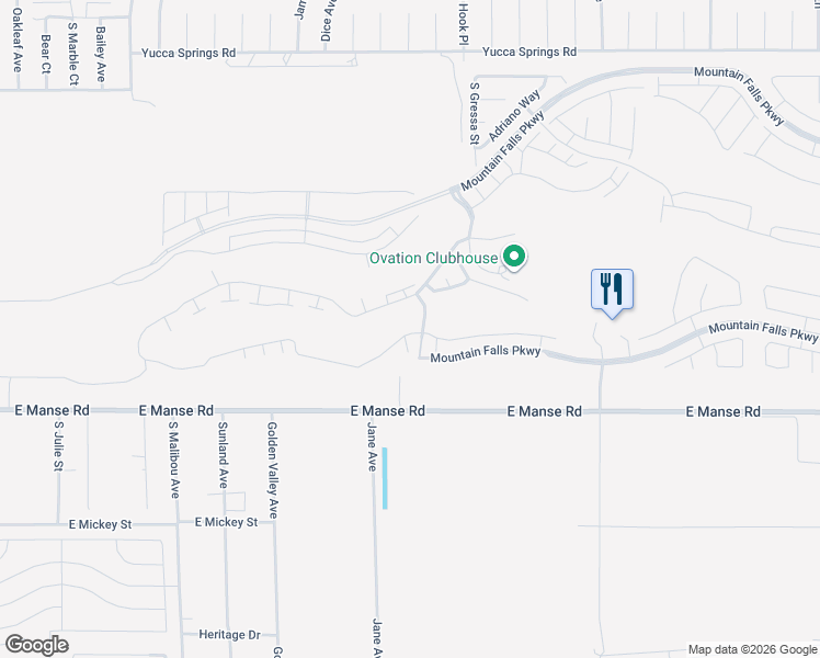 map of restaurants, bars, coffee shops, grocery stores, and more near 4614 East Cactus Canyon Drive in Pahrump