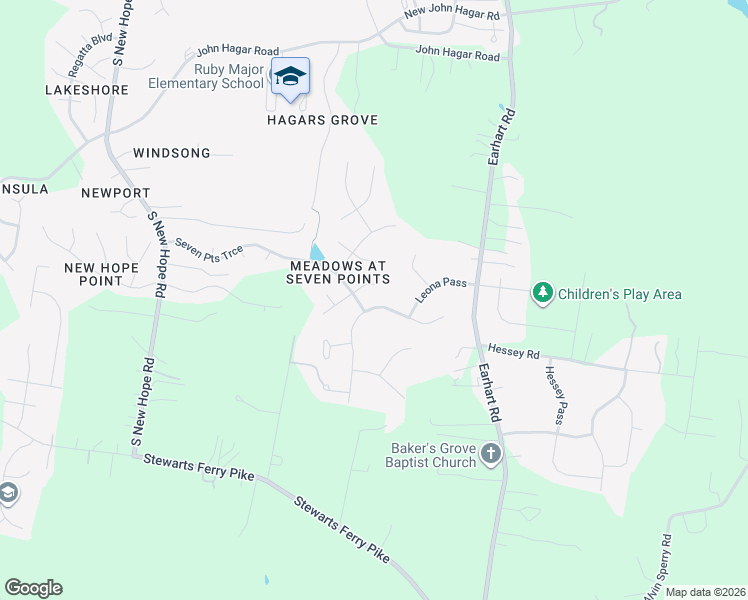 map of restaurants, bars, coffee shops, grocery stores, and more near 2255 Seven Points Circle in Nashville