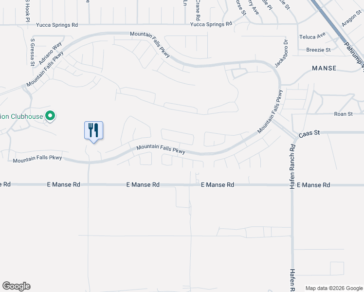 map of restaurants, bars, coffee shops, grocery stores, and more near 5426 Carrara Pointe Street in Pahrump