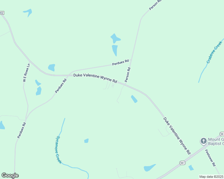 map of restaurants, bars, coffee shops, grocery stores, and more near 423 Duke Valentine Wynne Road in Louisburg