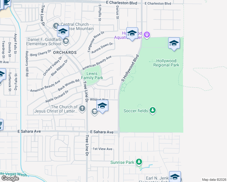 map of restaurants, bars, coffee shops, grocery stores, and more near 2115 Betty Davis Street in Las Vegas