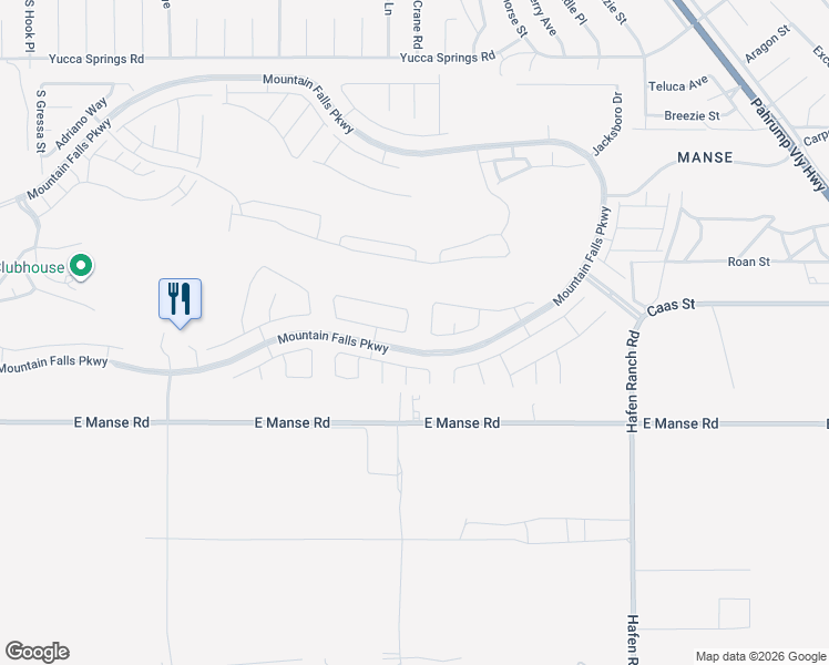 map of restaurants, bars, coffee shops, grocery stores, and more near 5500 Carrara Pointe Street in Pahrump