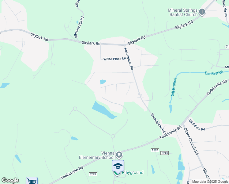 map of restaurants, bars, coffee shops, grocery stores, and more near Alpha Street in Forsyth County