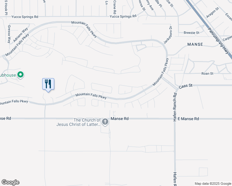 map of restaurants, bars, coffee shops, grocery stores, and more near 4881 Castello Way in Pahrump