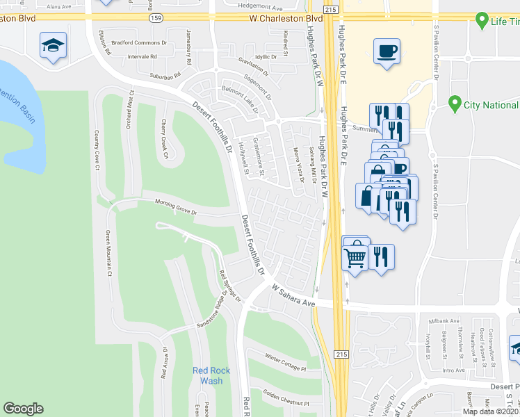 map of restaurants, bars, coffee shops, grocery stores, and more near 11347 Corsica Mist Avenue in Las Vegas
