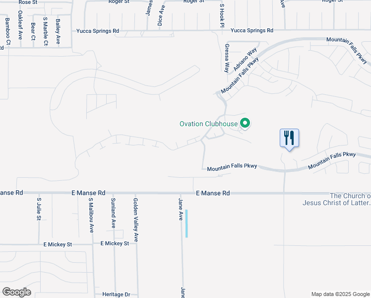 map of restaurants, bars, coffee shops, grocery stores, and more near 4567 East Cactus Canyon Drive in Pahrump