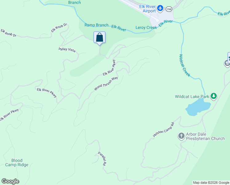 map of restaurants, bars, coffee shops, grocery stores, and more near 5-87 Raven Ridge Road in Banner Elk