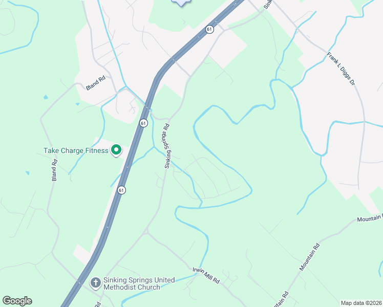 map of restaurants, bars, coffee shops, grocery stores, and more near 676 Sinking Springs Road in Clinton