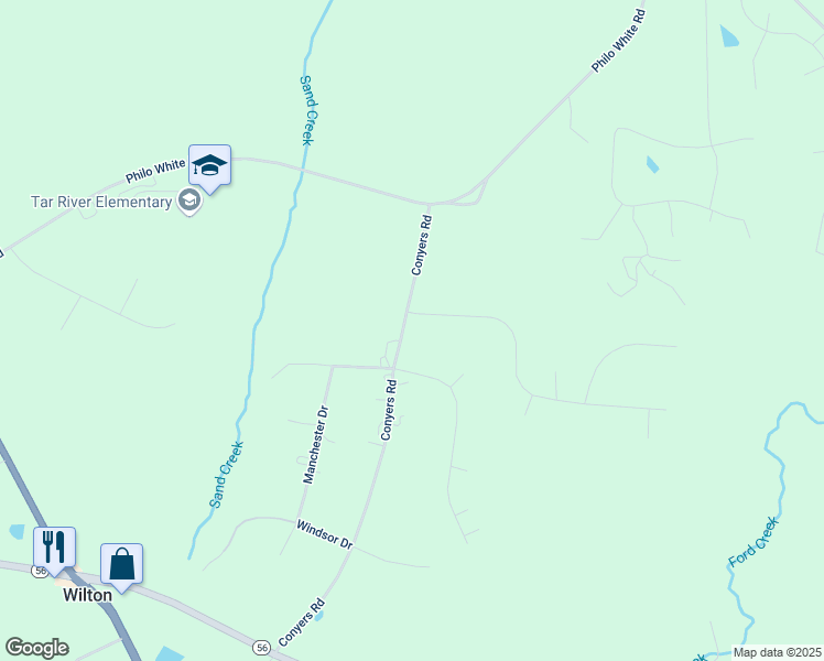 map of restaurants, bars, coffee shops, grocery stores, and more near 3678 Summer Springs Drive in Franklinton