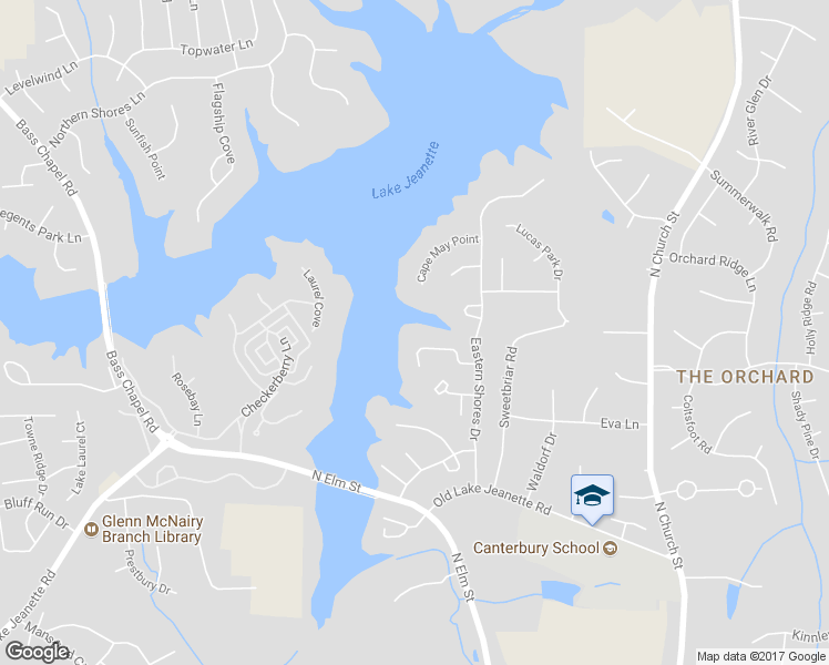 map of restaurants, bars, coffee shops, grocery stores, and more near 39 Kinglet Circle in Greensboro