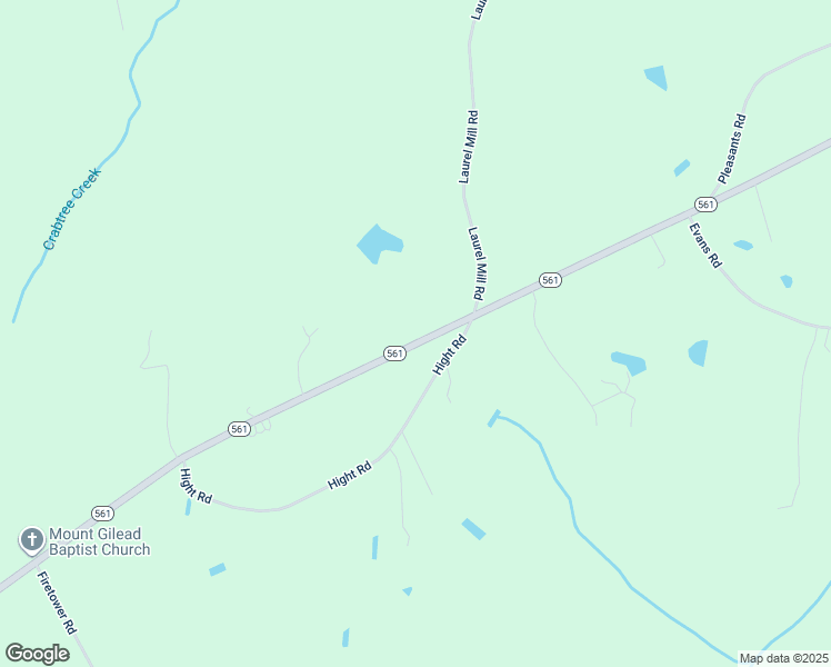 map of restaurants, bars, coffee shops, grocery stores, and more near 3021 North Carolina 561 in Louisburg