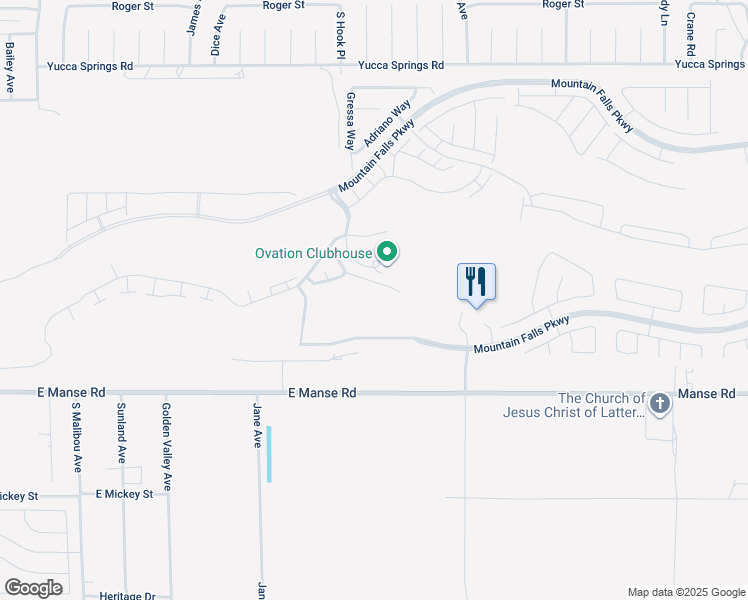 map of restaurants, bars, coffee shops, grocery stores, and more near 4746 Southeast Argent Hills Avenue in Pahrump