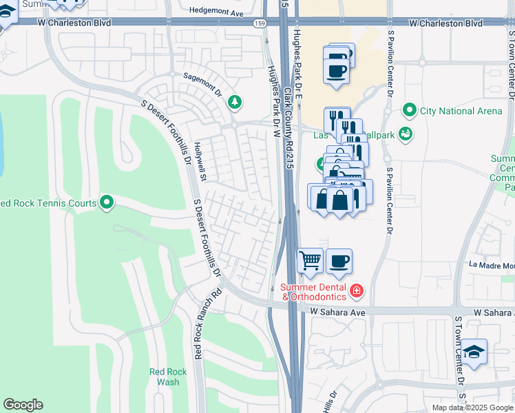 map of restaurants, bars, coffee shops, grocery stores, and more near 11248 Corsica Mist Avenue in Las Vegas