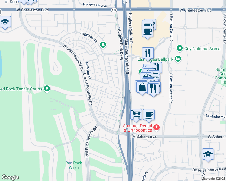 map of restaurants, bars, coffee shops, grocery stores, and more near 11248 Corsica Mist Avenue in Las Vegas