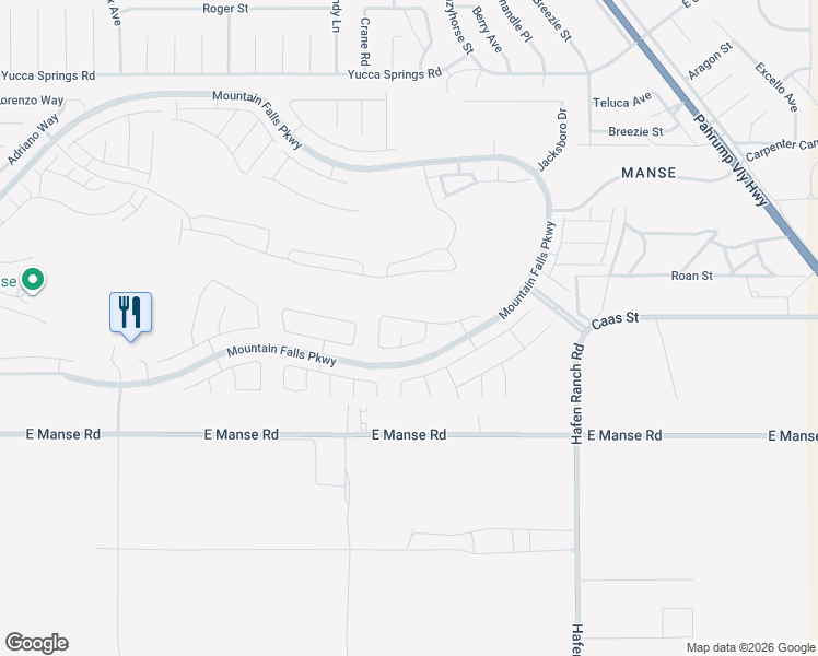map of restaurants, bars, coffee shops, grocery stores, and more near 5635 Ailanto Avenue in Pahrump